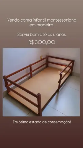 Cama infantil montessoriana