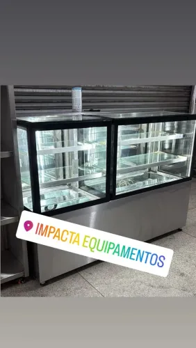 Expositor inox sob medida para padaria lanchonete cafeteria