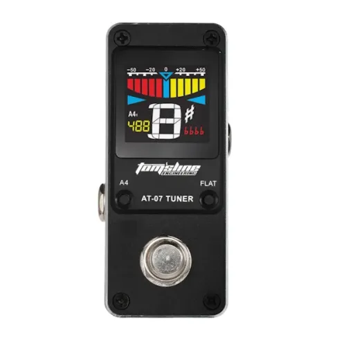 Pedal Afinador De Guitarra Cromático Aroma Tomsline At-07