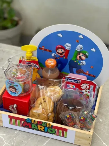 Cesta dia das crianças e café da manhã