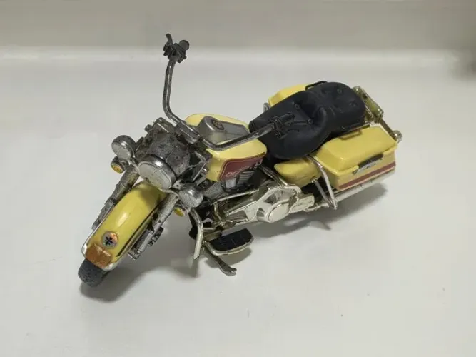 Brinquedo Antigo Miniatura Harley Davidson Road King - 1/13