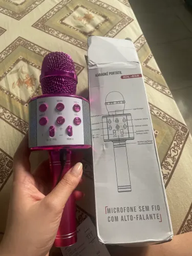 Microfone infantil karaokê