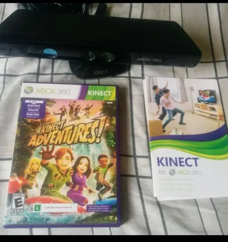 Sensor Kinect para Xbox 360 + jogo original aventura 
