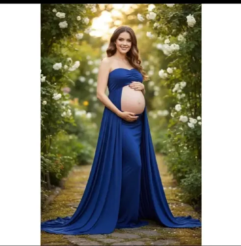 Vestido gestante para ensaio fotográfico