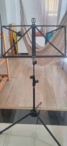 Estante Partitura Rmv Pes Preto