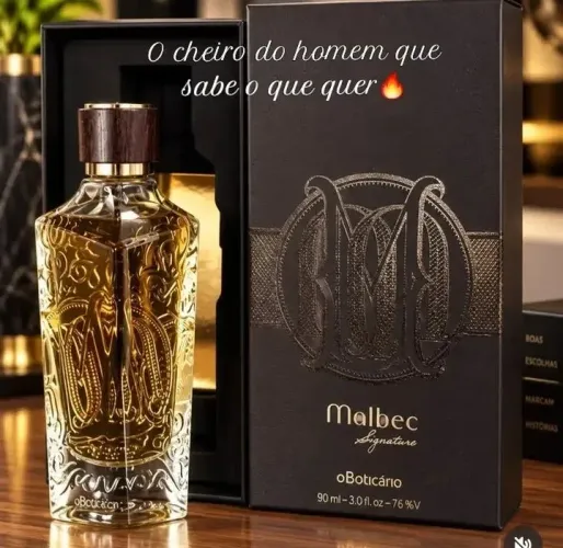 Malbec masculino da linha O Boticário