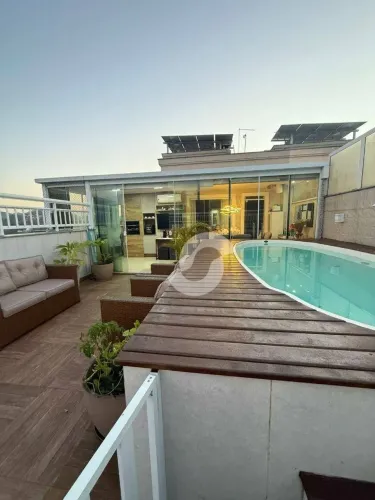 Cobertura com 4 dormitórios à venda, 144 m² por R$ 850.000,00 - Maria Paula - São Gonçalo/