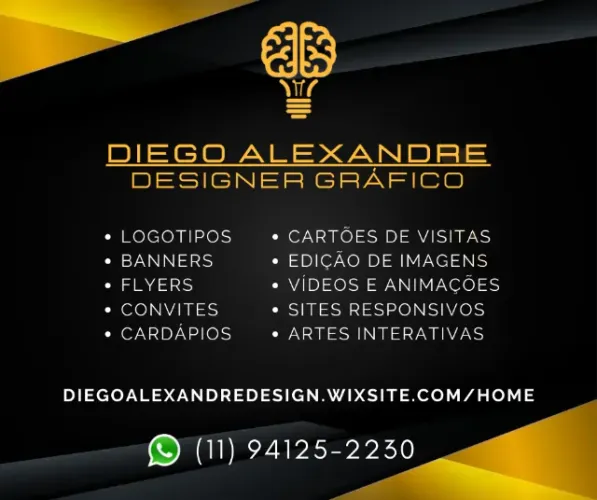 Designer Gráfico/Social mídia/cartões de visitas/folhetos/Marketing