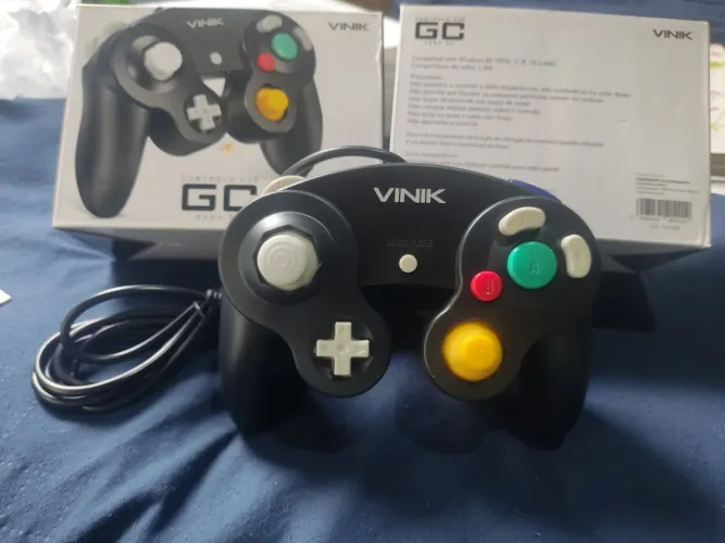 Controle P/ PC modelo Nintendo Gamecube (Novo) 