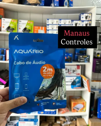Cabo de Áudio P2 para RCA 2M