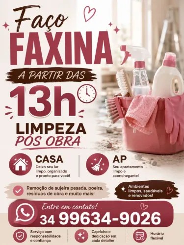 Faço faxina