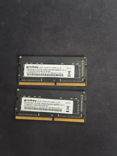 Memória RAM DDR4 16gb (2x8gb) Notebook Goldkey