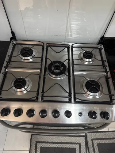 Fogão cinco bocas Electrolux duplo forno + Sugar Dako