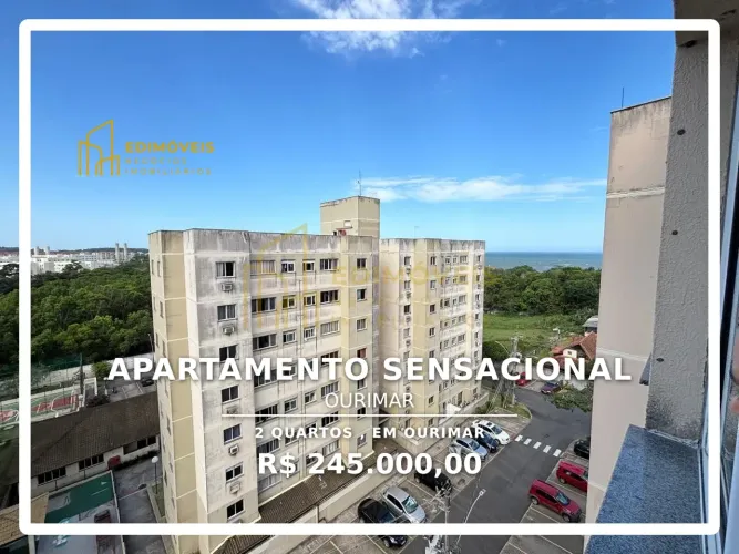 Apartamento em Ourimar: 2 quartos e ótima distribuição de ambientes!