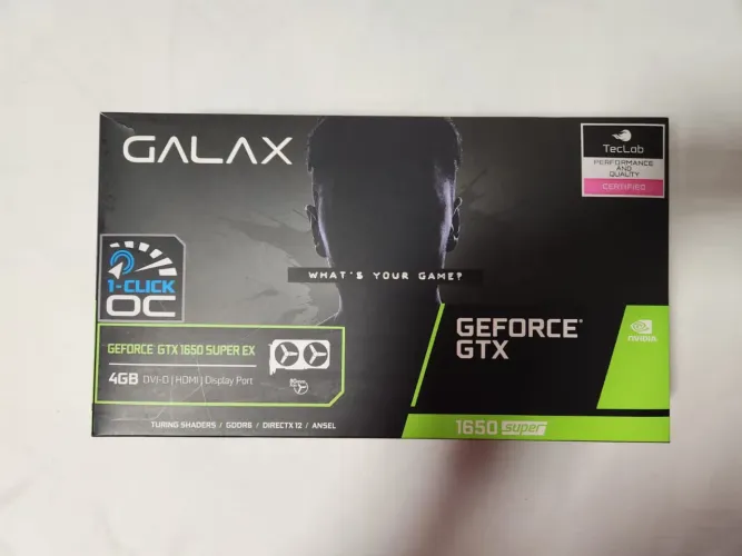 PLACA VÍDEO GTX1650 SUPER NOVA RODA TUDO