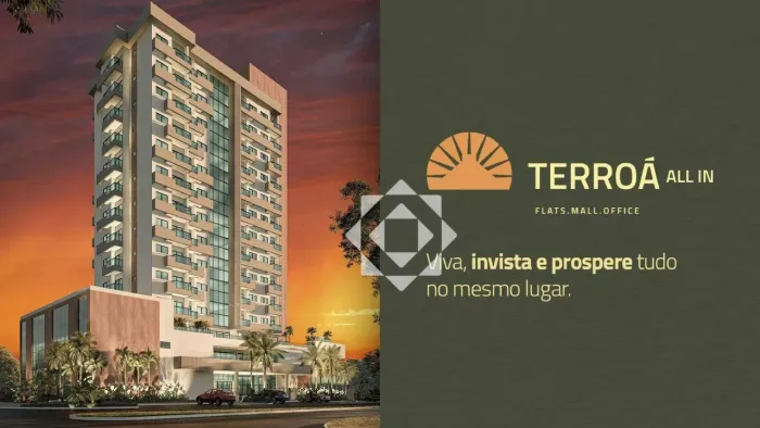 Flat de 1 quarto com vista para o lago no Terroà All In na Orla 14