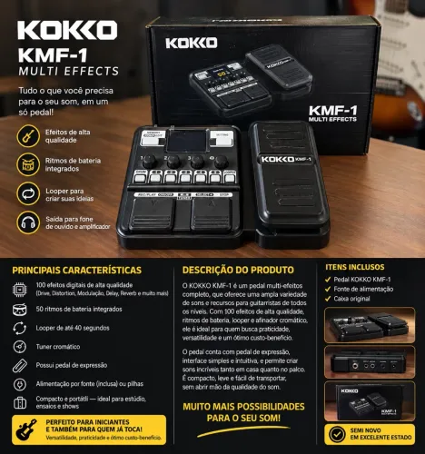 Pedaleira de Guitarra Kokko KMF-1