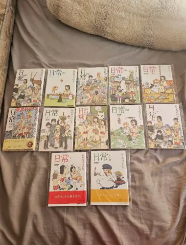 Coleção manga nichijou 12 volumes em japonês/importado