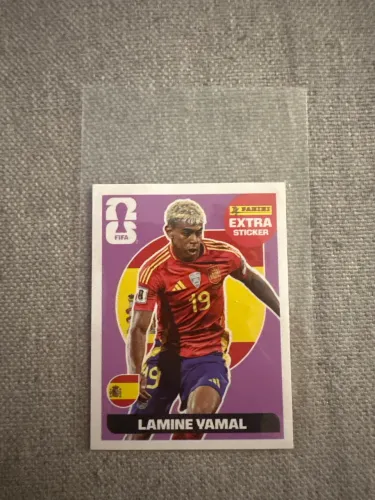 Figurinha Lamine Yamal Base - Extra sticker panini 2026