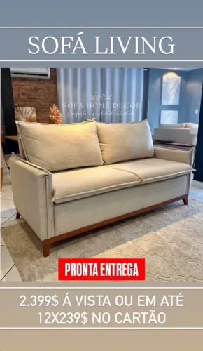 Sofá living pronta entrega