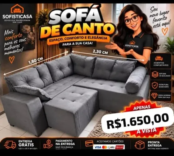 Sofá de canto 
