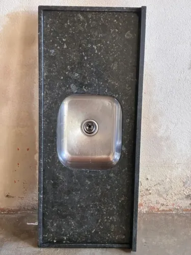 Pia de Granito com Cuba em Inox (Ótimo Estado)
