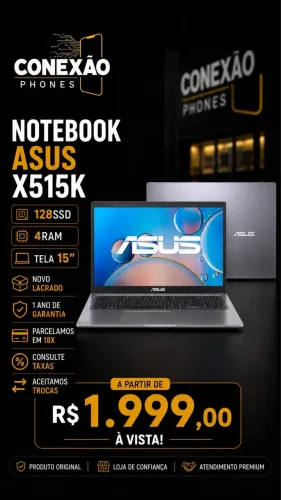 NOTEBOOK ASUS X515K NOVO LACRADO 