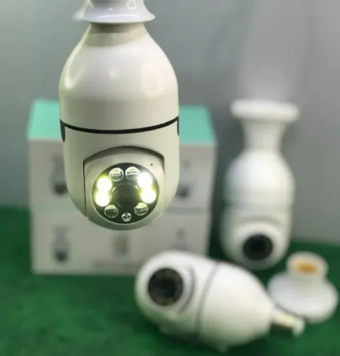 Camera Lampada Sem Fio Rotativa - Entrega Grátis