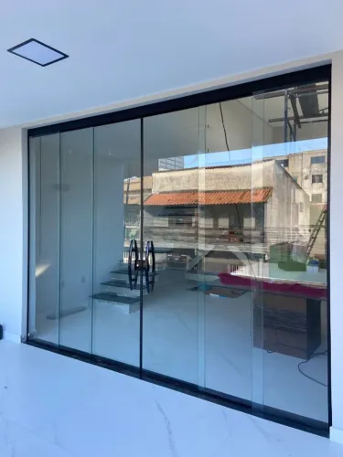 Porta de vidro 6 folhas