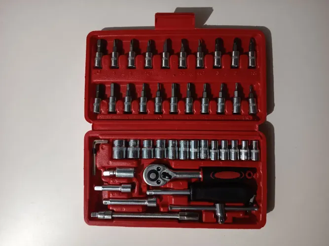 Maleta de conjunto com 45 peças de ferramentas 