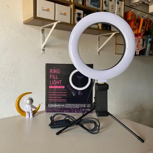 RING LIGHT TRIPÉ 6 POLEGADAS