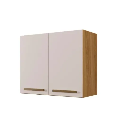 Armario Aéreo Cristal 2Pts Cinamomo.Off White Arte Moveis - Entrega Rápida!