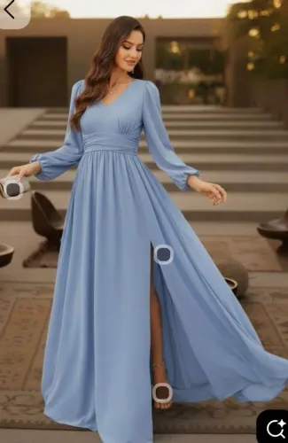 VESTIDO MADRINHA AZUL SERENITY