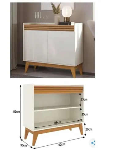 Buffet Aparador Ripado Com 2 Portas