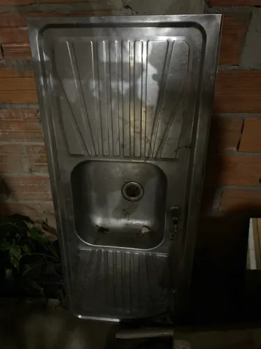 Pia de inox 1,20mts