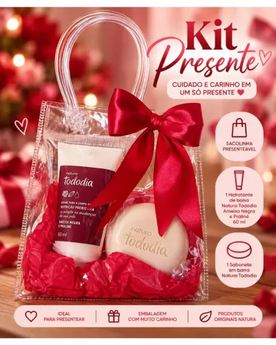 Kit hidratante de bolsa