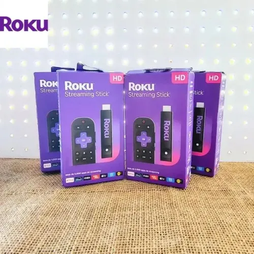Roku Stick TV - Aparelho Transforma TV em Smart - com controle remoto por comando de voz