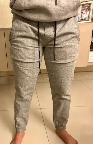 Calça Moletom Cinza Blue Steel Original - Tamanho 38 a 40