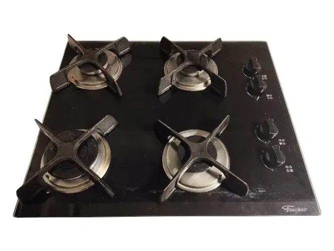 Cooktop fischer 4 bocas vidro temperado preto 1519 bivolt