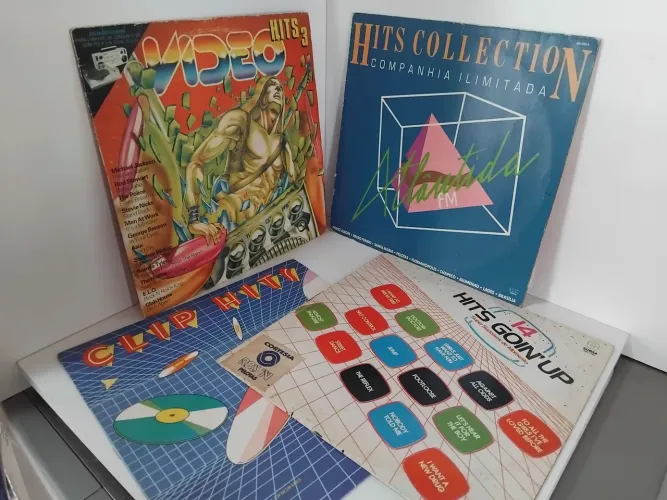 Lote LPs Coletâneas Pop/rock (Freddy Mercury, Cindy Lauper, Europe, The Police)