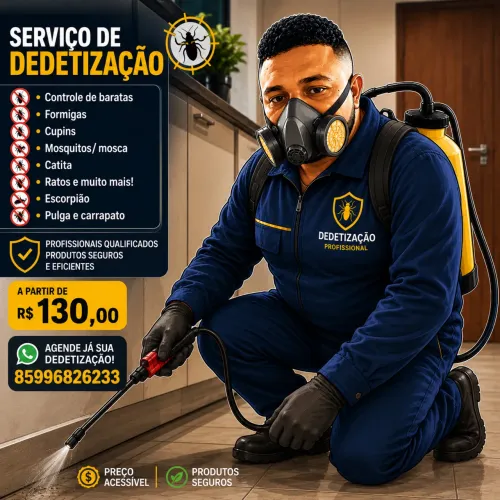 Dedetização apartir de 130