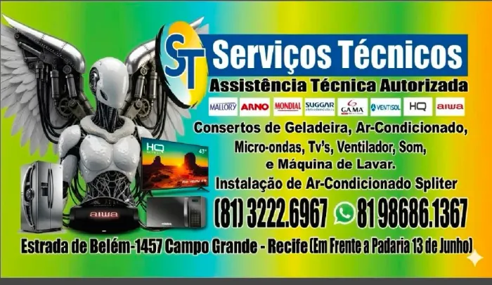 Conserto de geladeira lavadoura micro-ondas tv e som