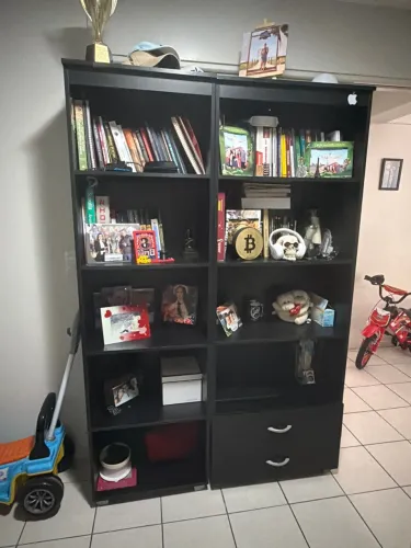 Duas estantes para escritório