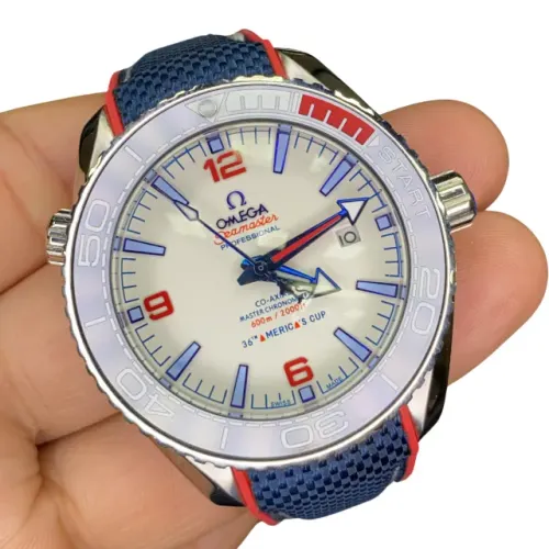 Omega Seamaster America's Cup Branco Azul Vermelho C Garantia