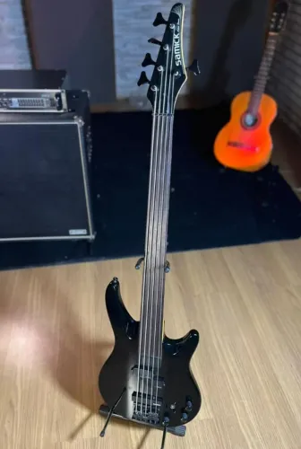 Baixo fretless 5 cordas Samick Artist Series (Hard Case)