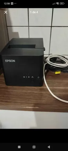 Impressora térmica Epson TM T20x USB/bivolt usada