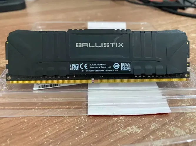 Kit Memória Crucial Ballistix, 16GB (2x8GB), 2666MHz, DDR4, CL16