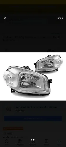 Par de farol Fiat uno NOVO