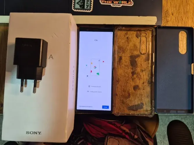 Sony Xpeira 5 (J820) cor azul (Sistema android Pixel Experience OS)
