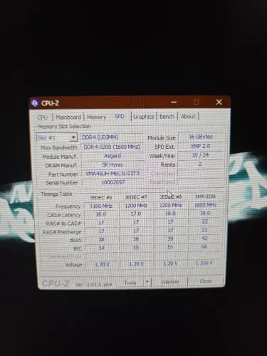 Memória RAM Asgard 32GB (2x16GB) 3200MHz